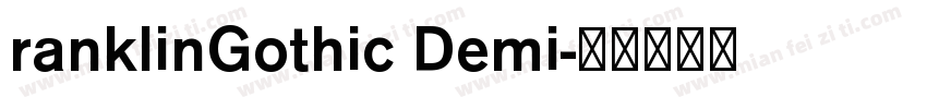 ranklinGothic Demi字体转换